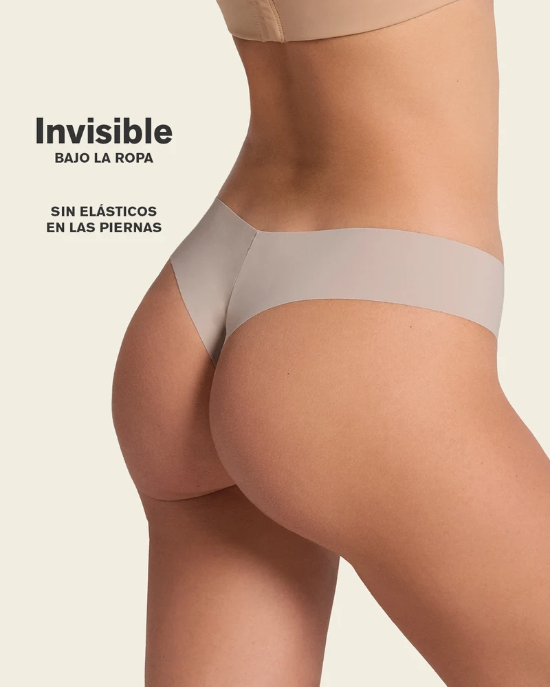 Culotte brésilienne invisible ultra plate sans élastiques et peu de coutures