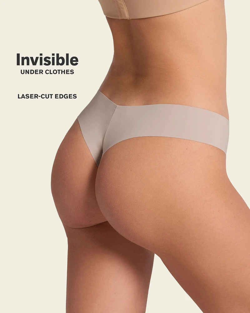 Culotte brésilienne invisible ultra plate sans élastiques et peu de coutures