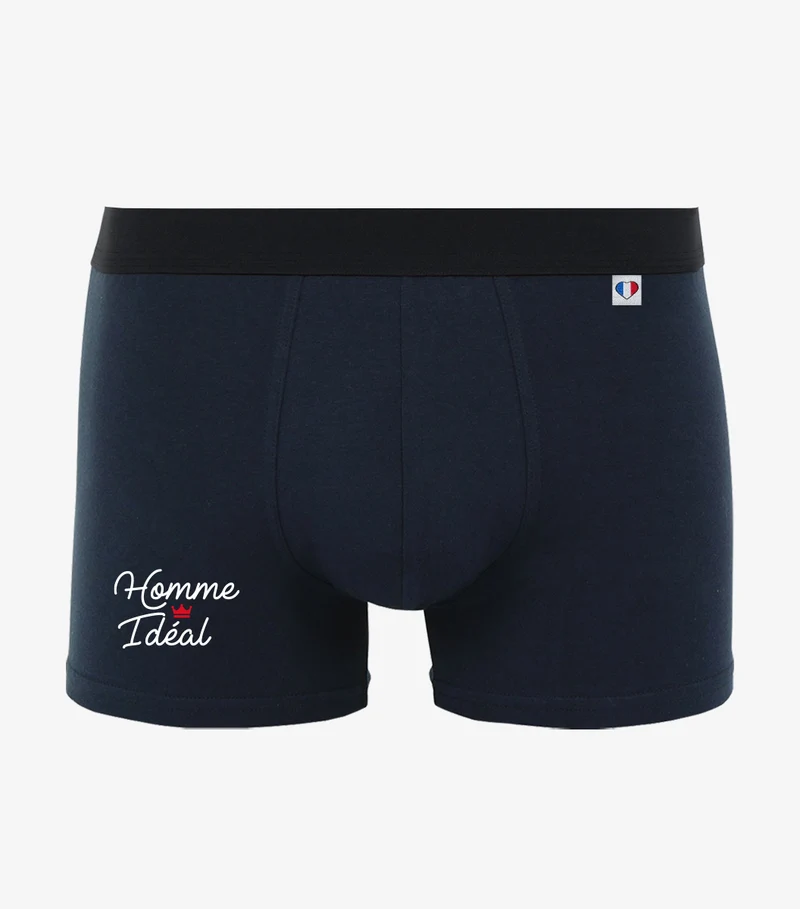Boxer Homme Marine - Homme Ideal