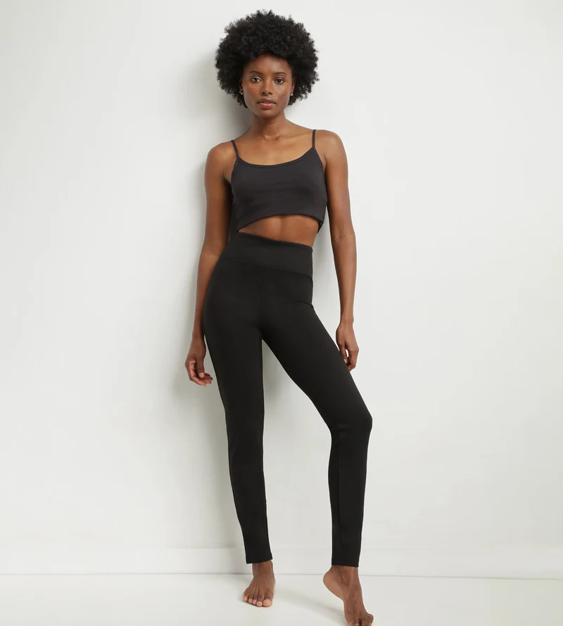 Legging pour femme Noir effet galbant Dim Relax & Go