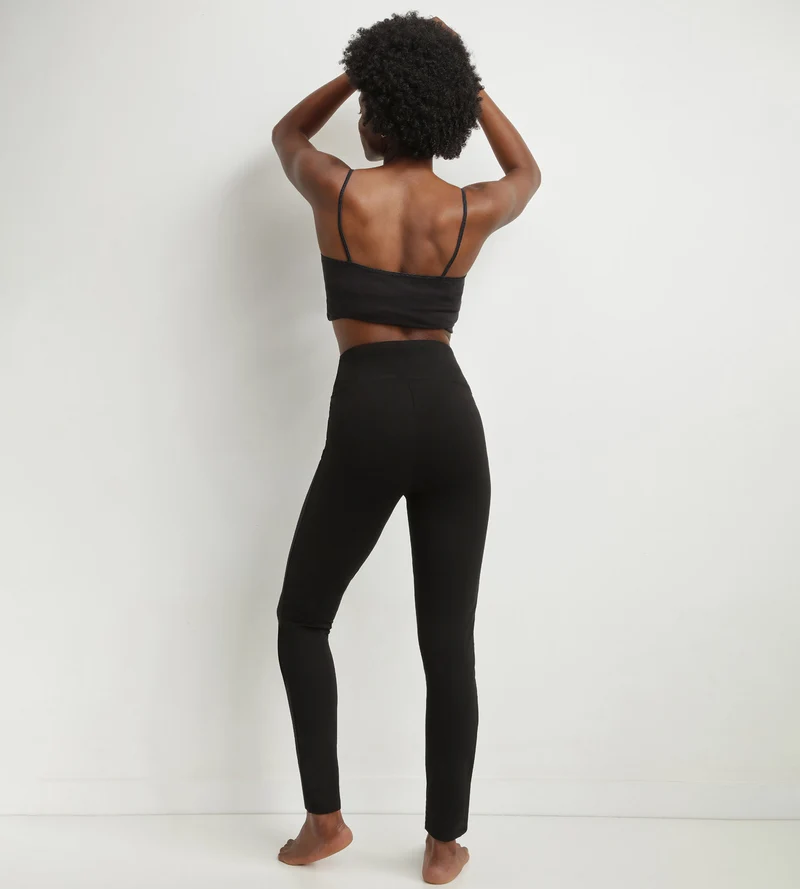 Legging pour femme Noir effet galbant Dim Relax & Go