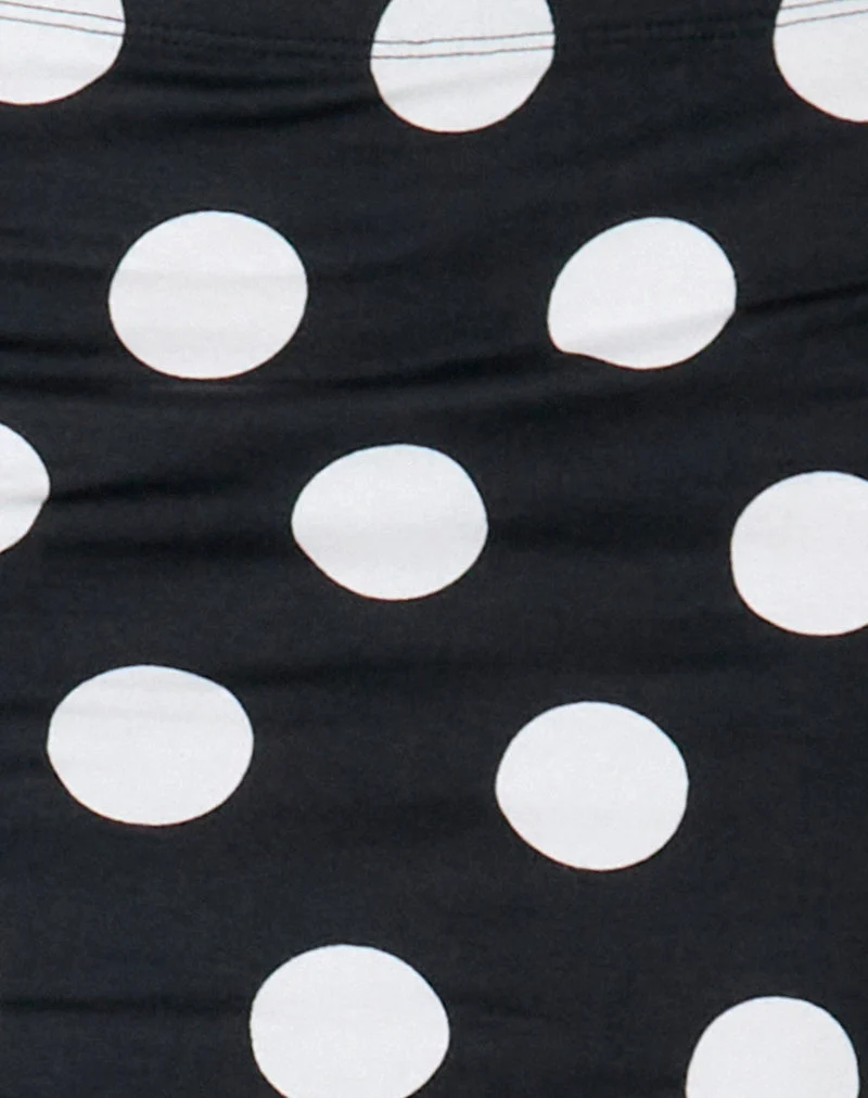 Minijupe Lidya, XL, noir tacheté