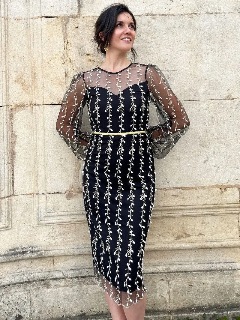 Robe Midi Brodée - Alyson