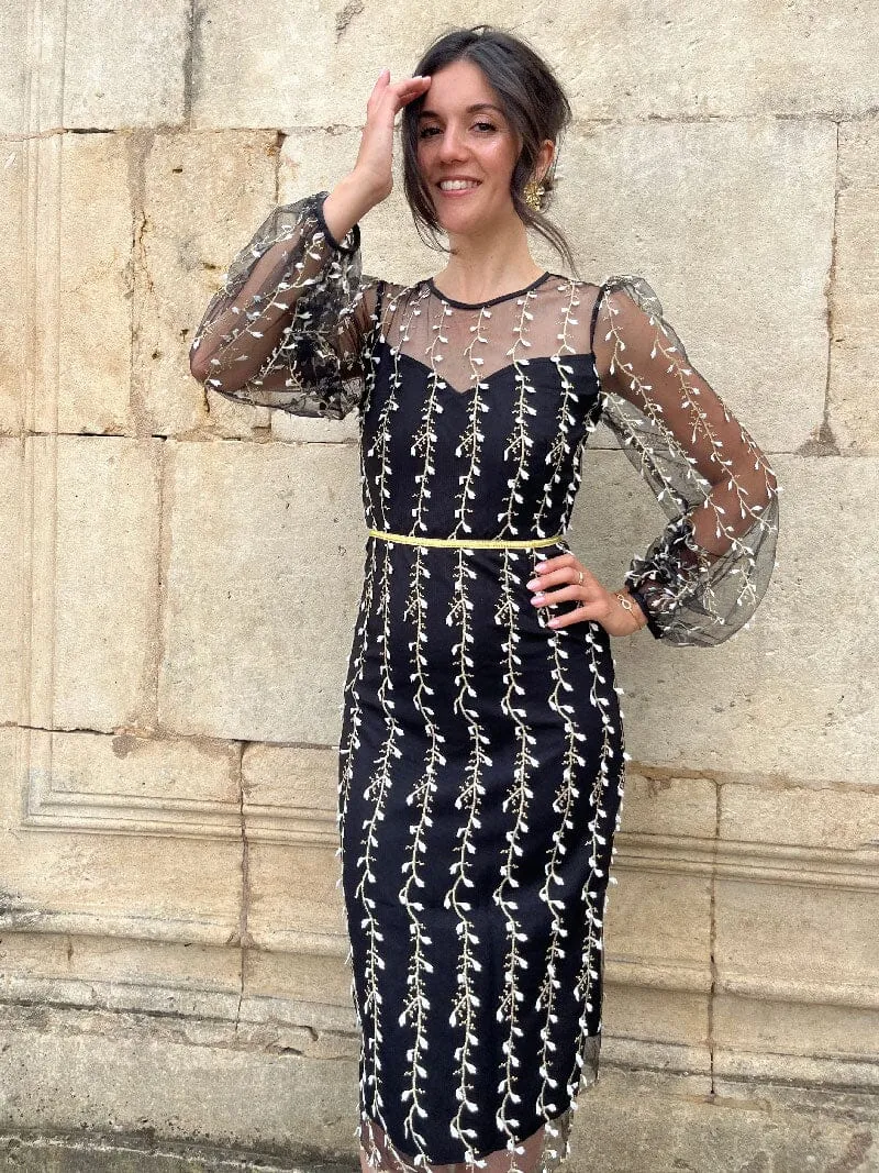Robe Midi Brodée - Alyson