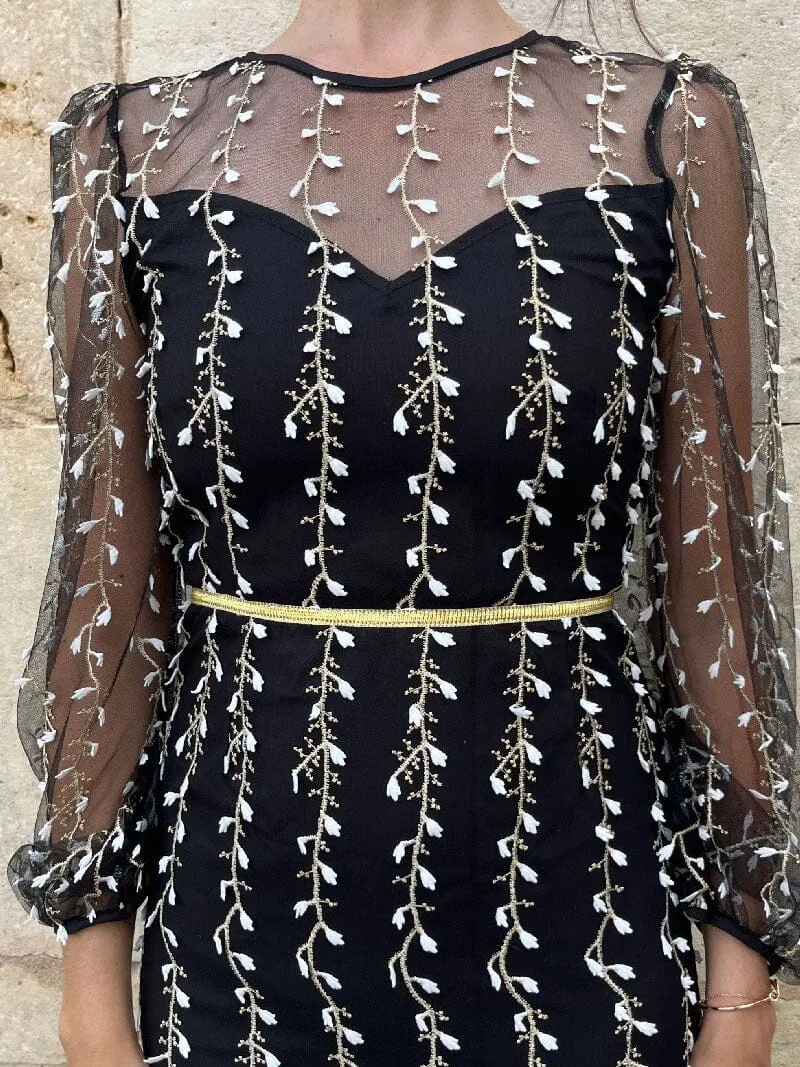 Robe Midi Brodée - Alyson