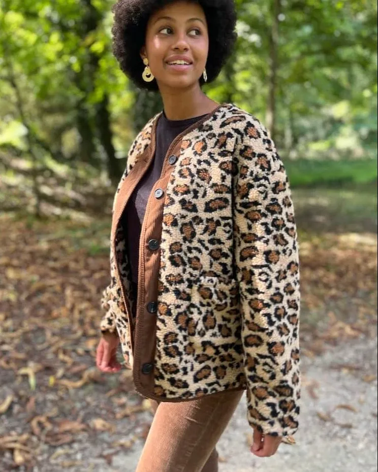 Veste En Polaire Léopard - Edna