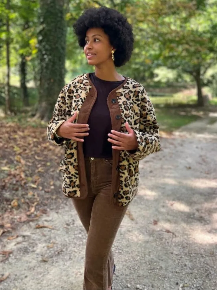 Veste En Polaire Léopard - Edna