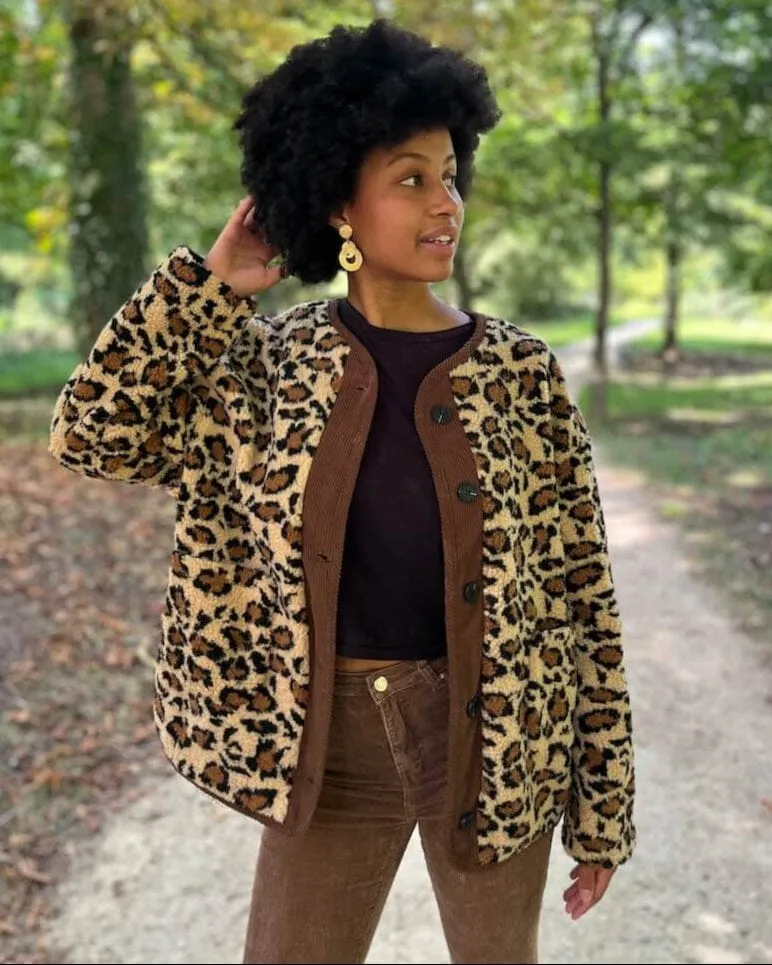 Veste En Polaire Léopard - Edna