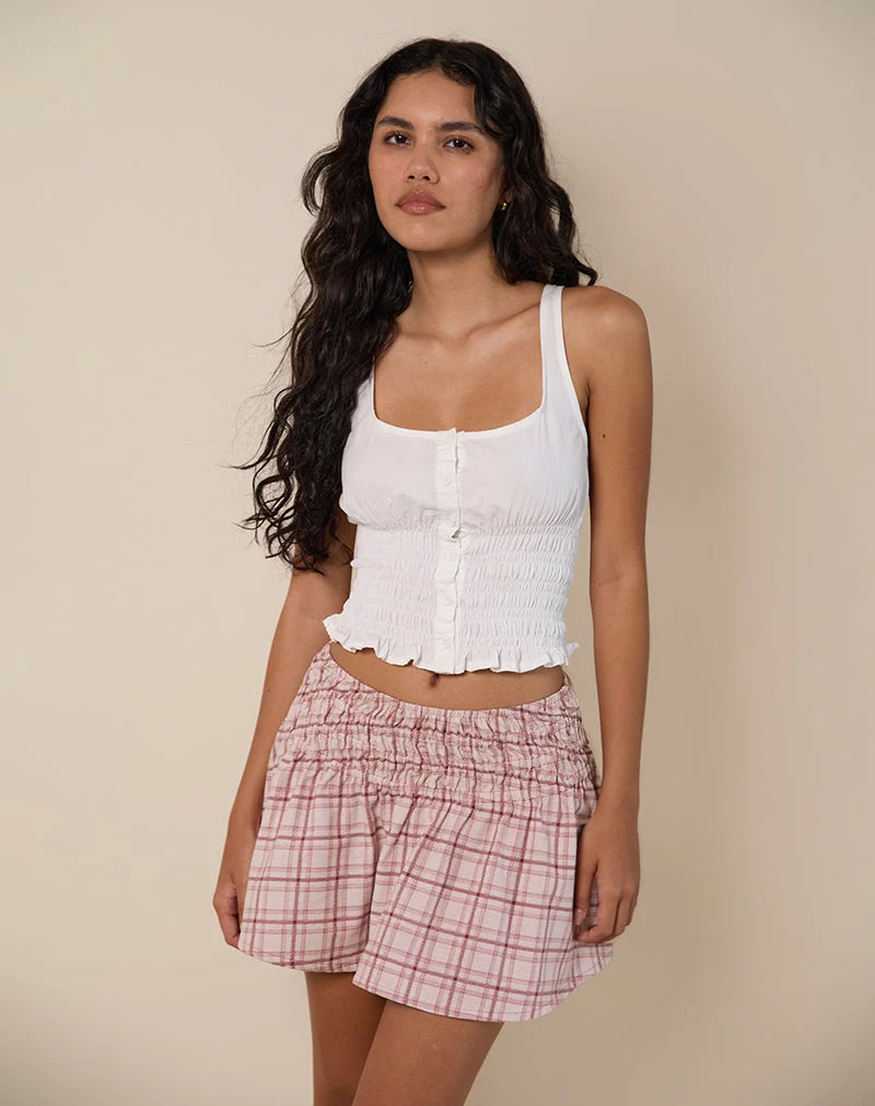 Minijupe Nelesi, Basic Tartan Pink