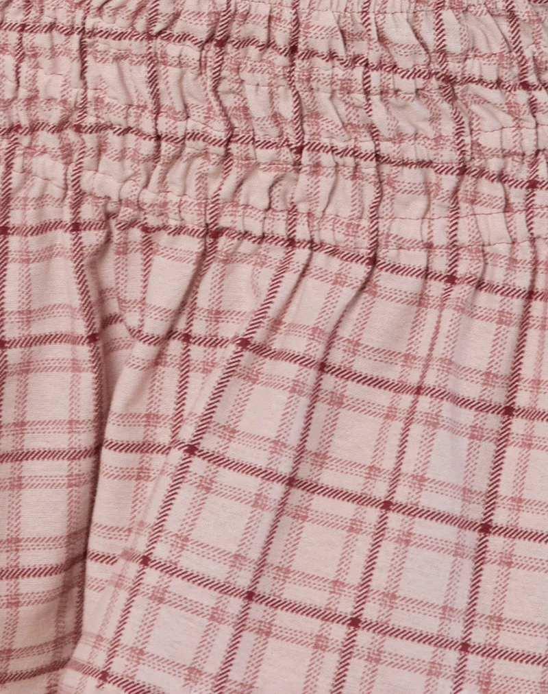 Minijupe Nelesi, Basic Tartan Pink
