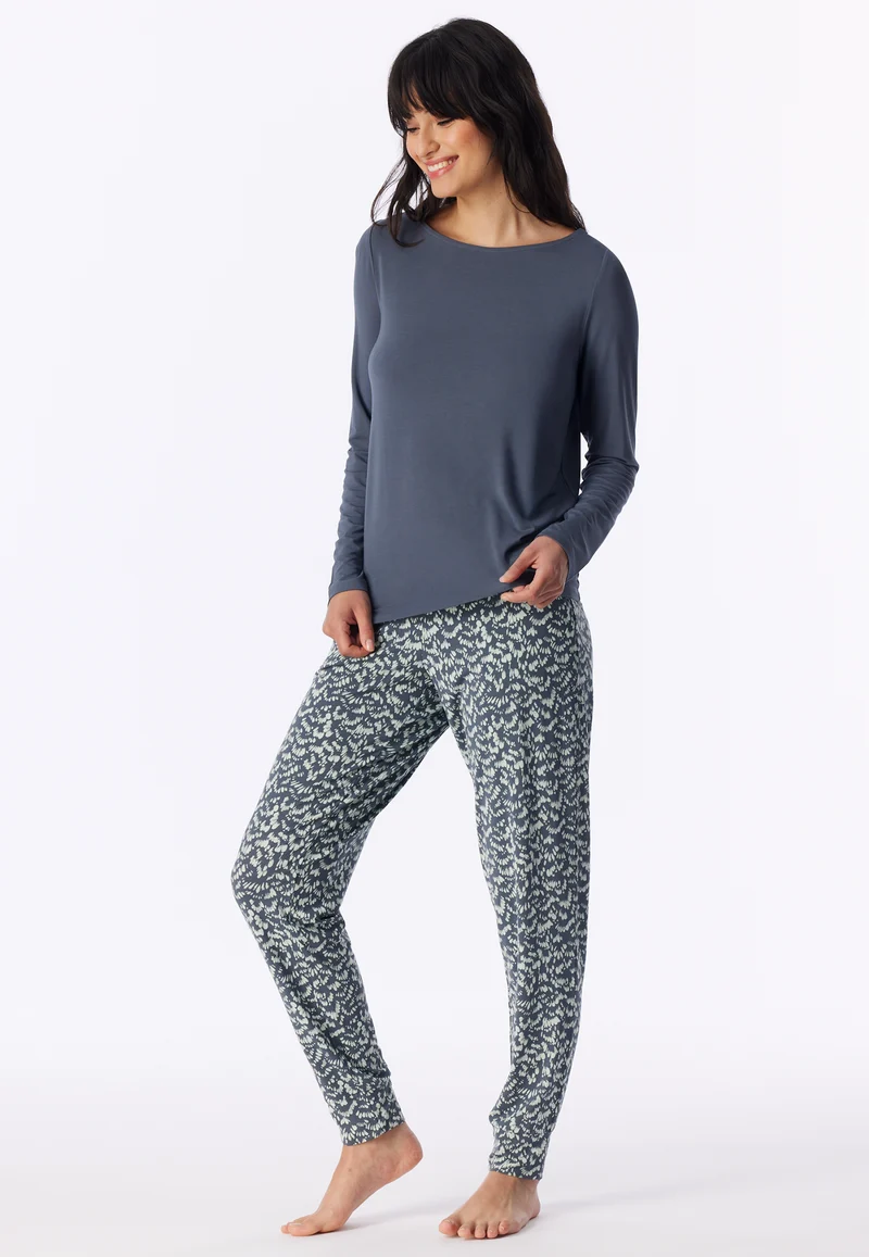 Shirt U-Boot-Ausschnitt Blau - Mix+Relax