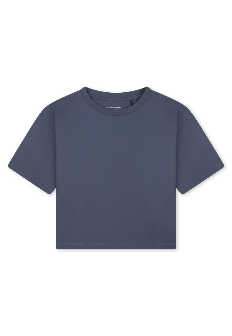 T-Shirt cropped Blau - Mix+Relax