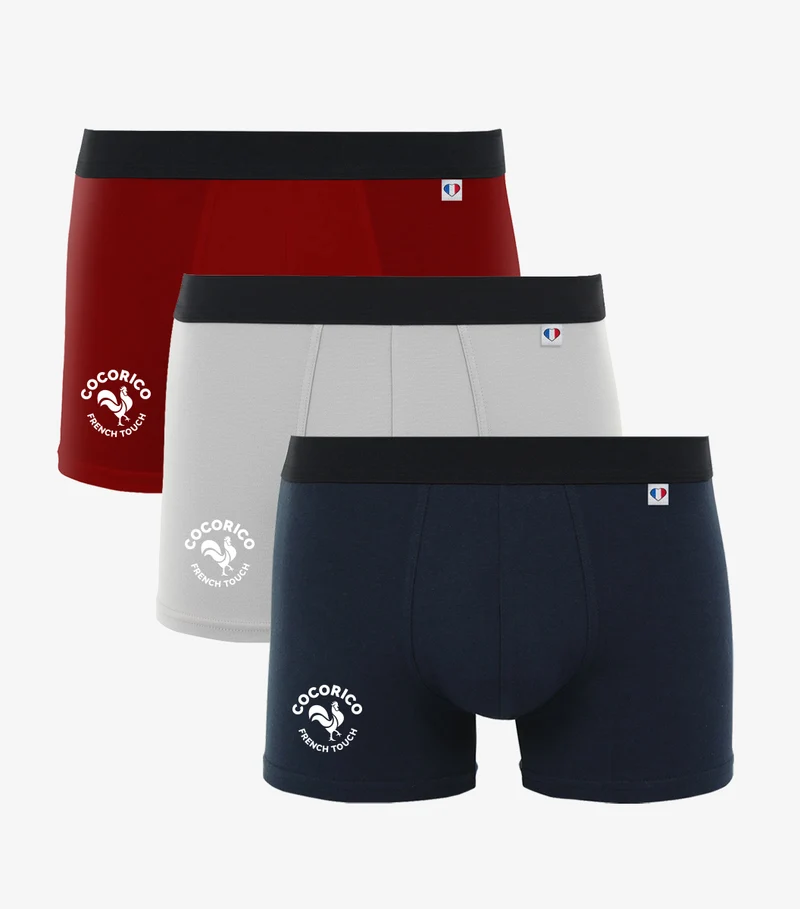 Boxer Homme x3 - Pack Coq Français