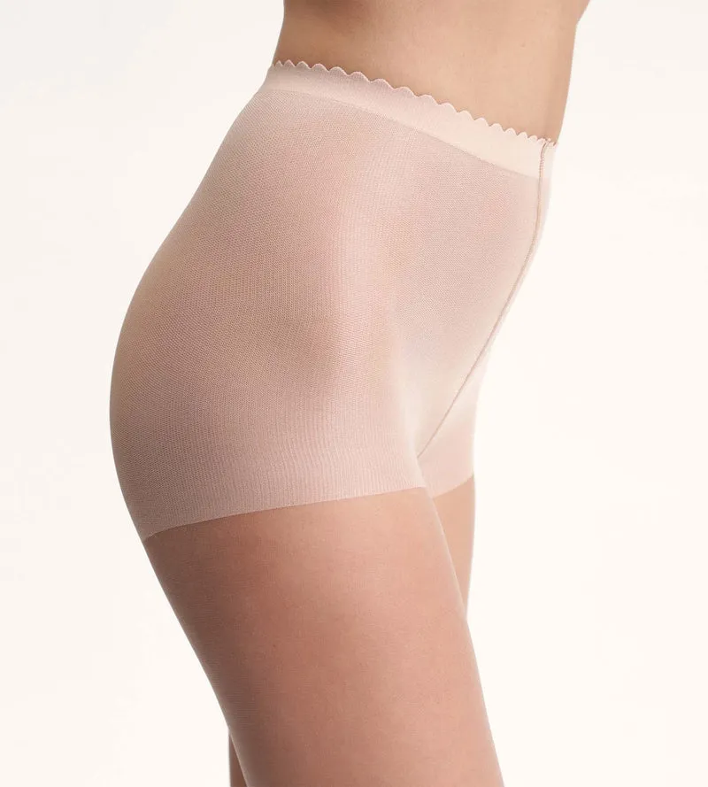 Collant voile transparent beige éclat effet nude Body Touch Dim 17D