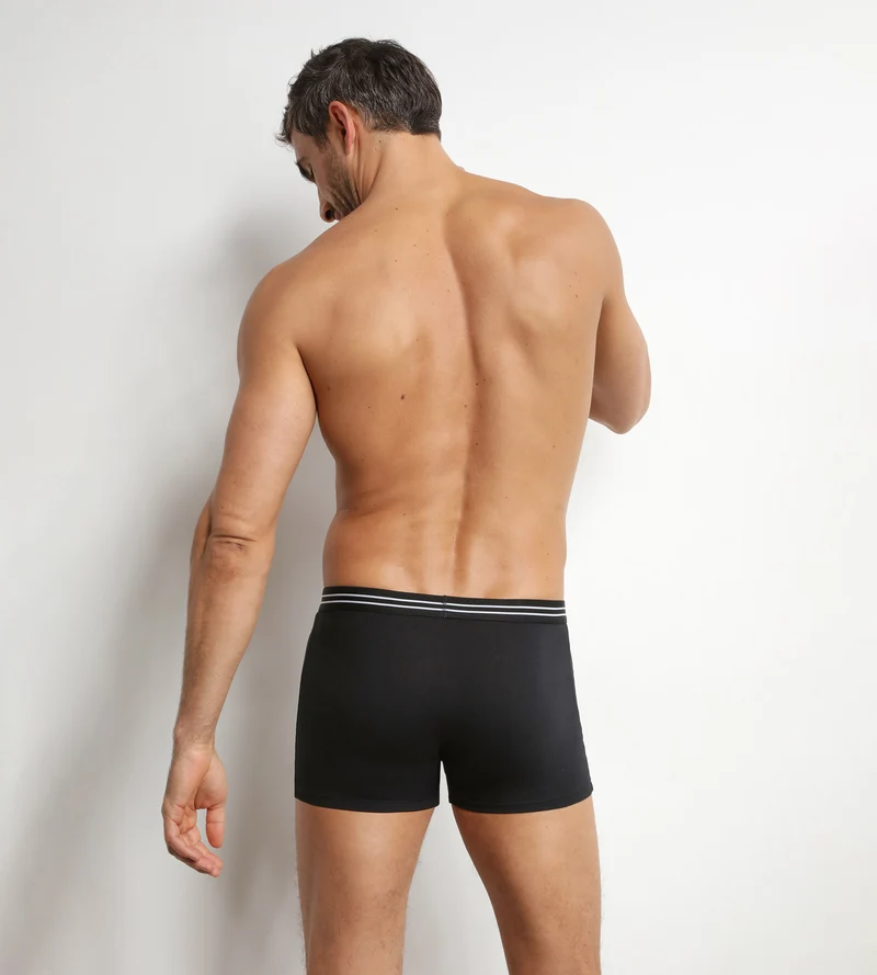 Lot de 2 boxers homme en coton stretch Noir EcoDim