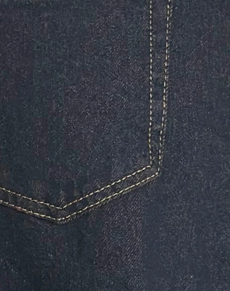 Jean Barrel High Rise en Indigo