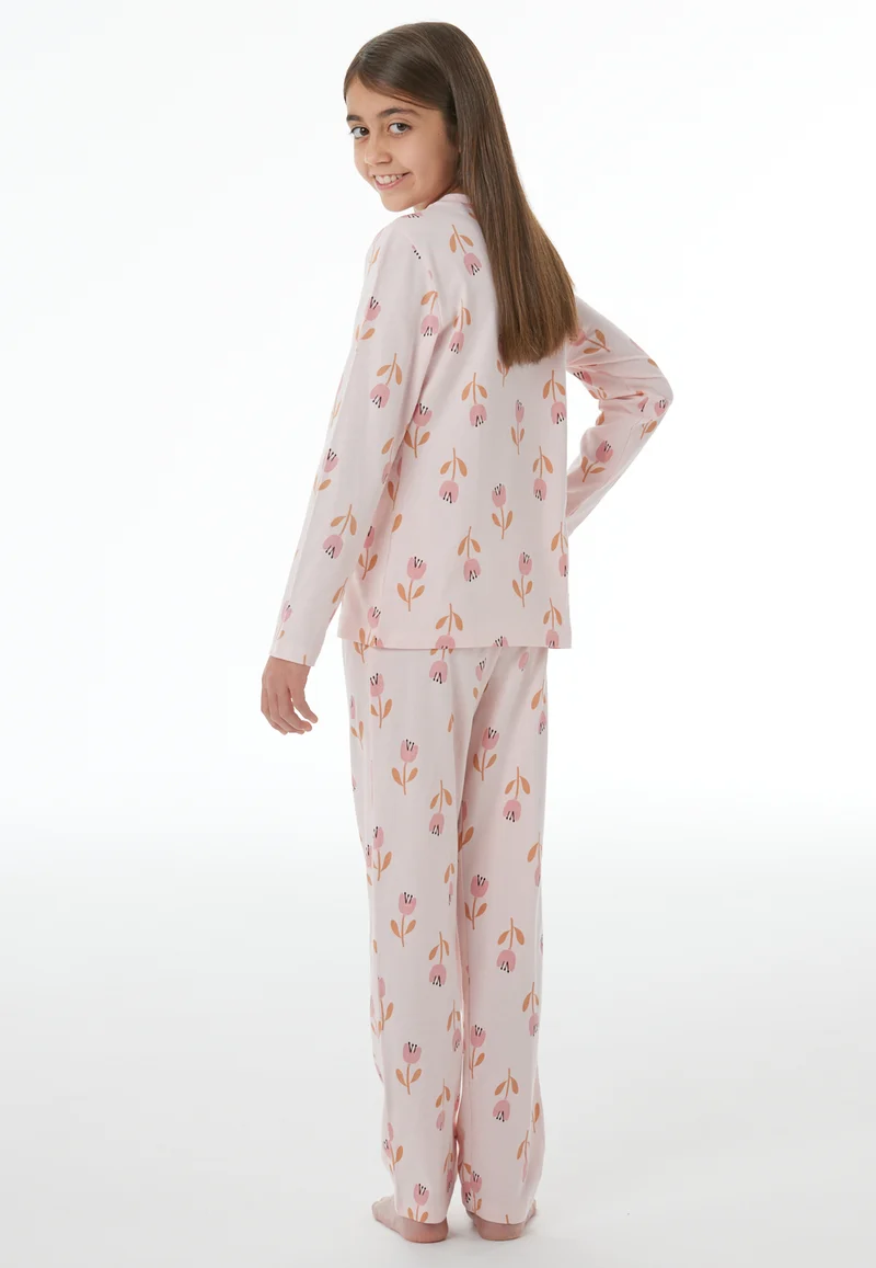 Schlafanzug Rosa gemustert - Nightwear