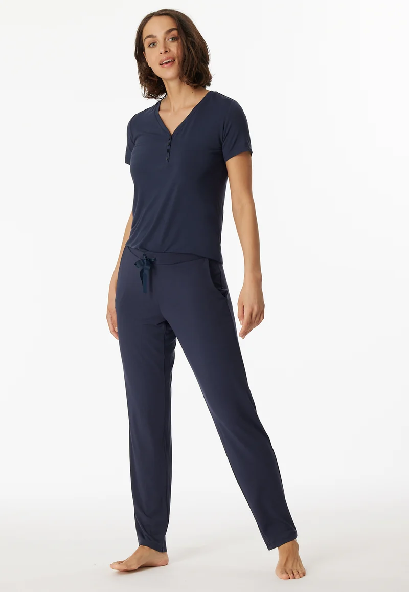 Hose extra lang Dunkelblau - Mix+Relax