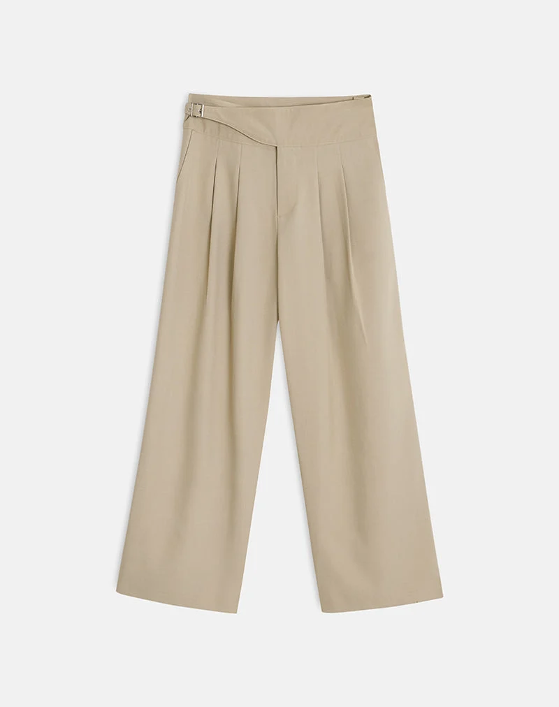 Pantalon large Berdine, couleur « Tailoring Beige »