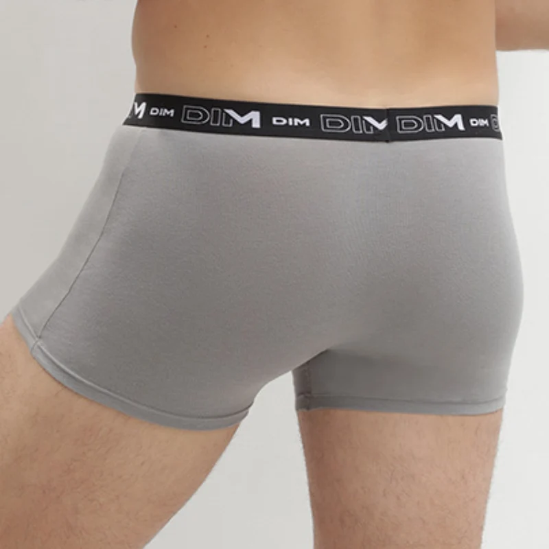 Lot de 3 boxers noir, gris et blanc Homme en coton stretch