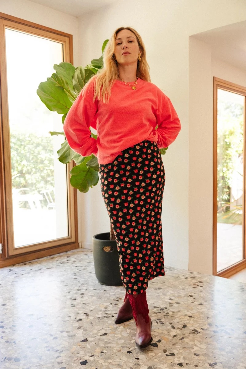 Sweat Cocoon Coton BIO - Rose