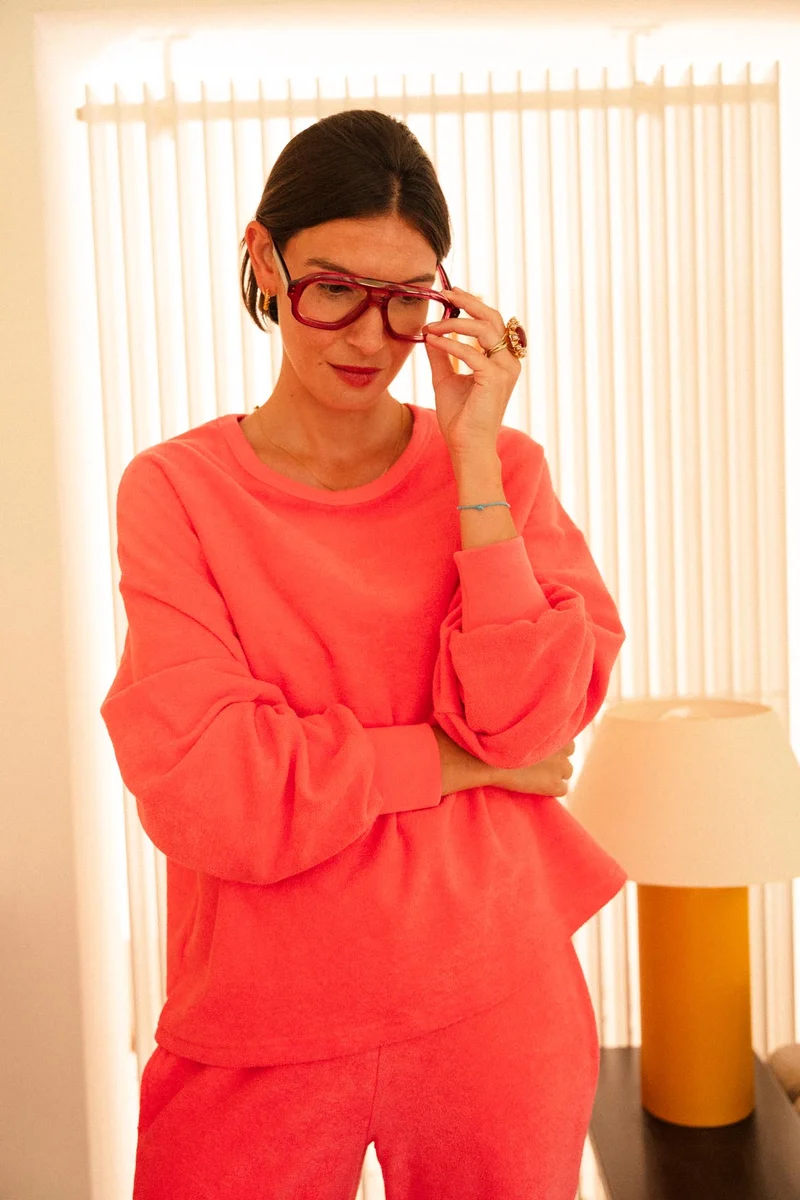 Sweat Cocoon Coton BIO - Rose