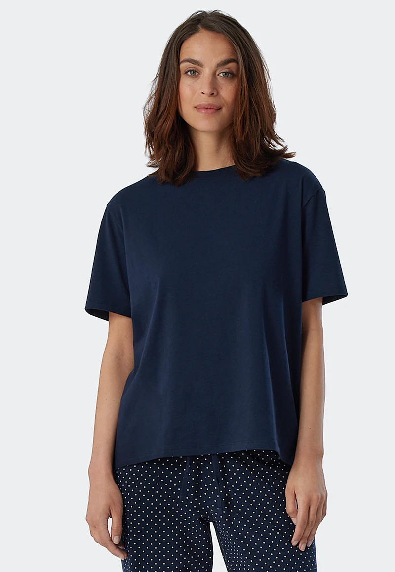 T-Shirt Dunkelblau - Mix+Relax