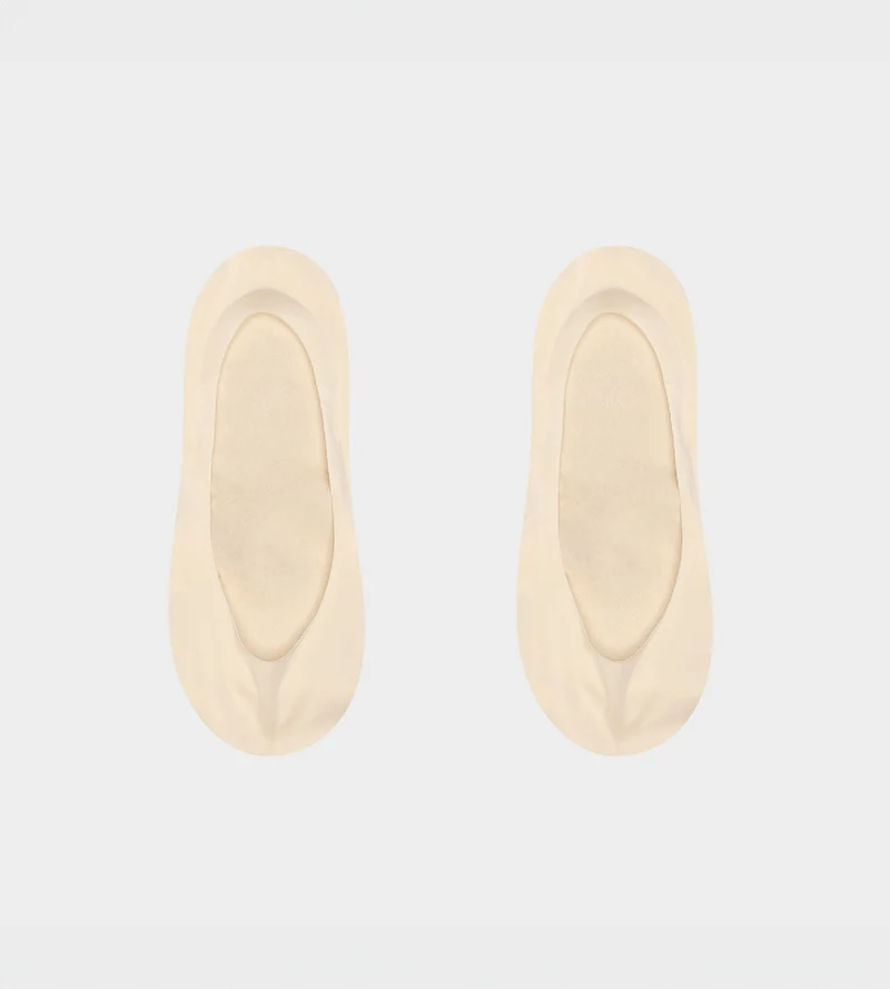 Lot de 2 protège-pieds naturel échancrure médium InvisiFit de Dim