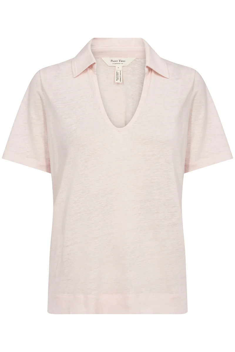 T-shirt avec col polo ouvert Naba