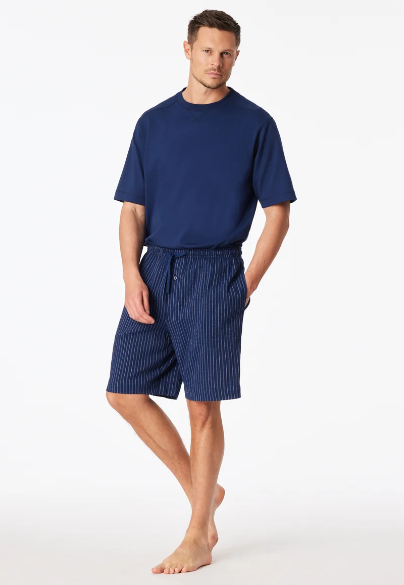 Hose kurz Blau/Weiss gestreift - Mix+Relax