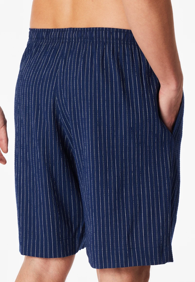 Hose kurz Blau/Weiss gestreift - Mix+Relax