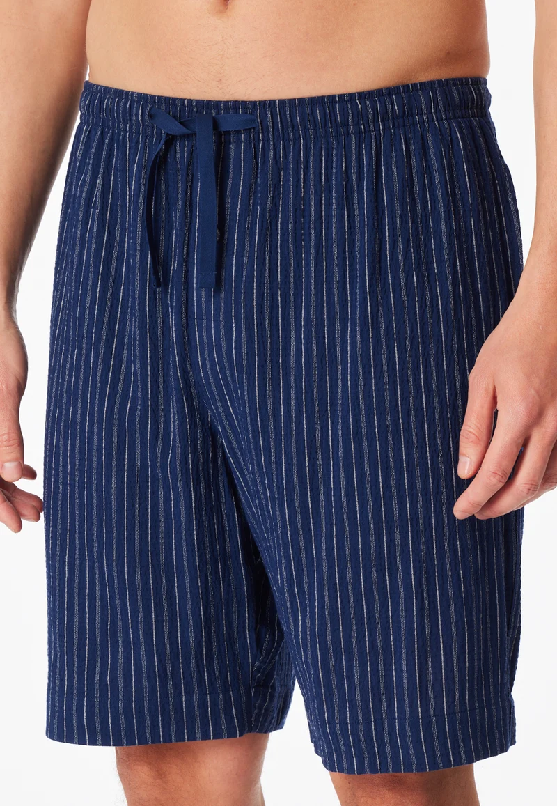 Hose kurz Blau/Weiss gestreift - Mix+Relax