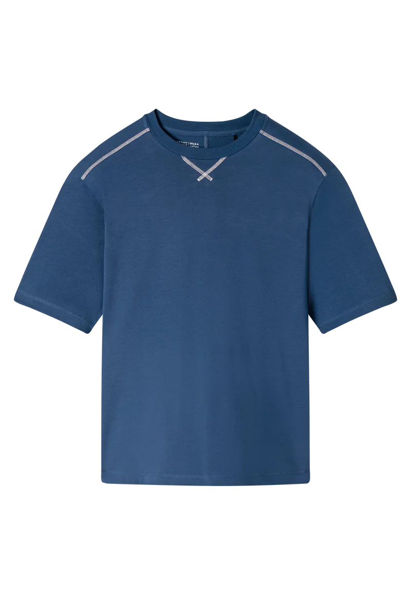 T-Shirt Blau - Mix+Relax