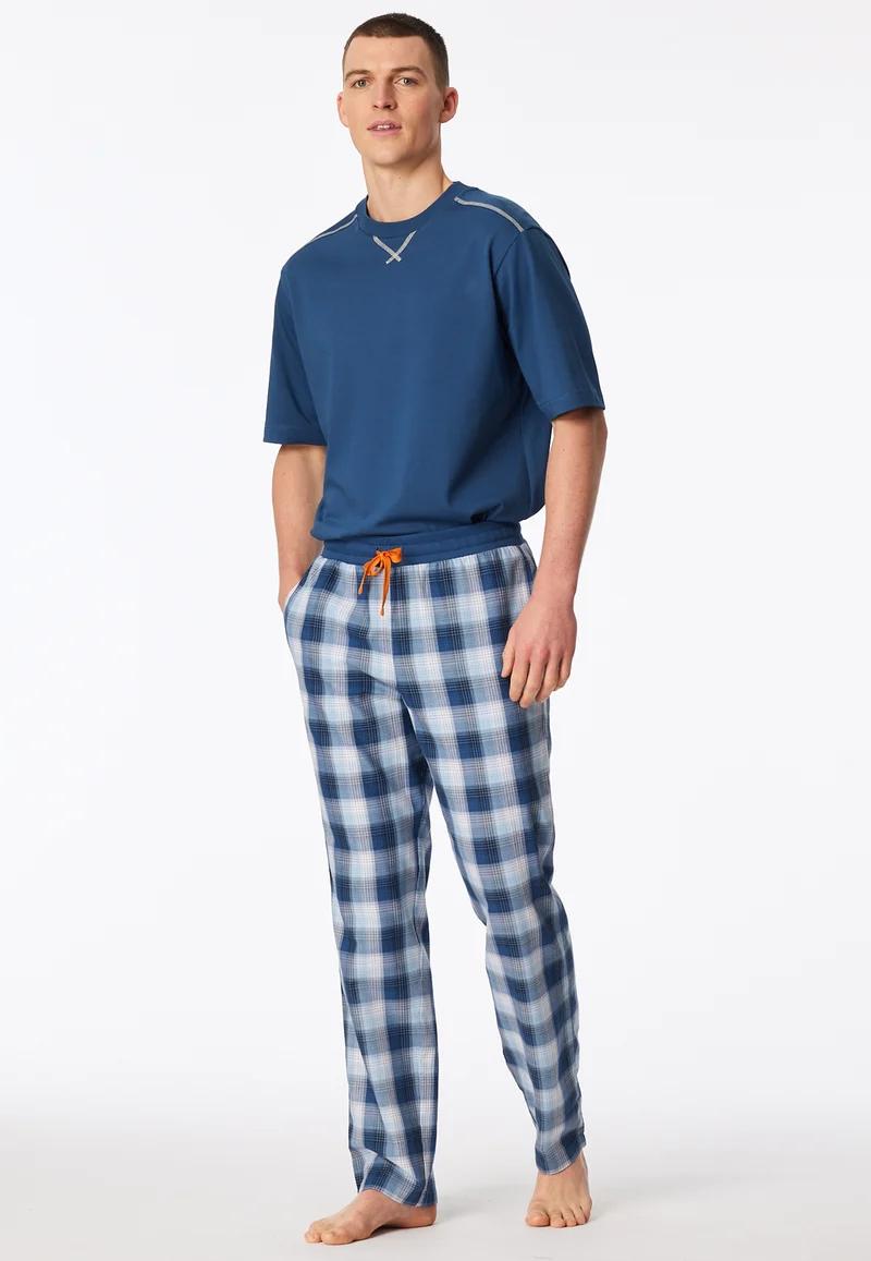 Hose Blau/Weiss kariert - Mix+Relax