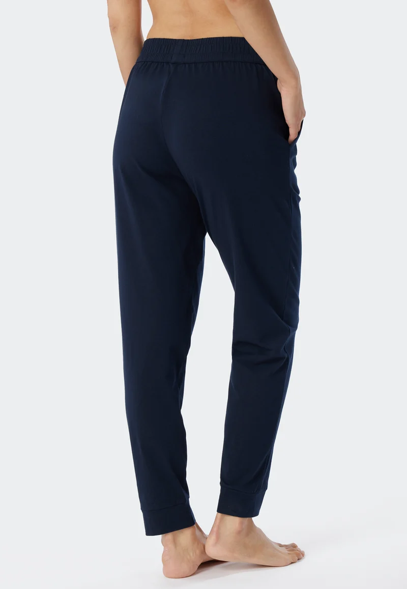 Hose mit Bündchen Dunkelblau - Mix+Relax