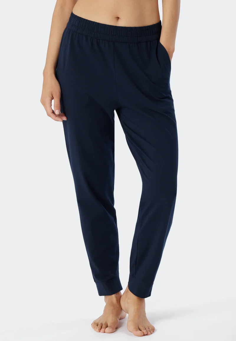 Hose mit Bündchen Dunkelblau - Mix+Relax