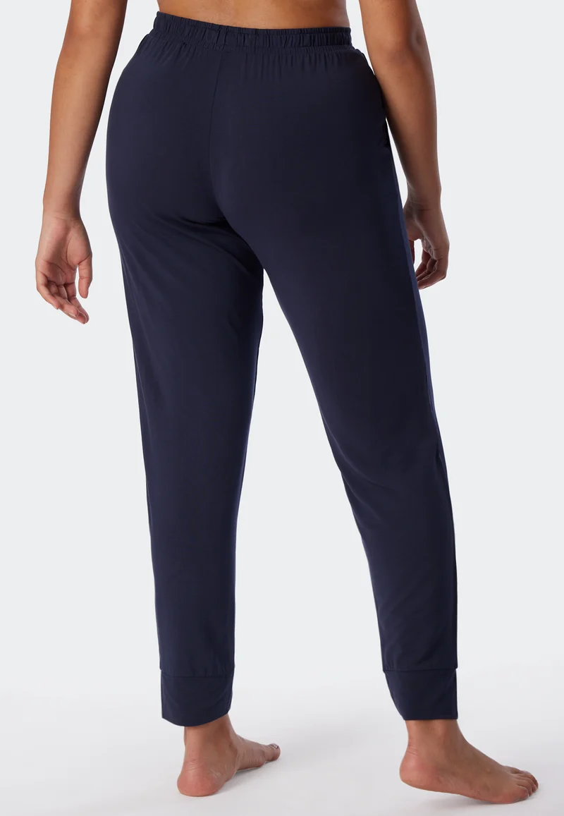 Hose mit Bündchen Dunkelblau - Mix+Relax