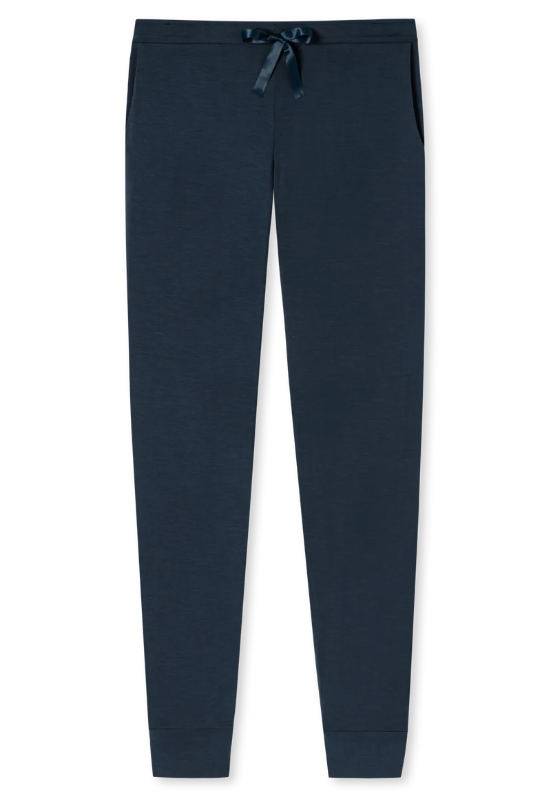 Hose mit Bündchen Dunkelblau - Mix+Relax