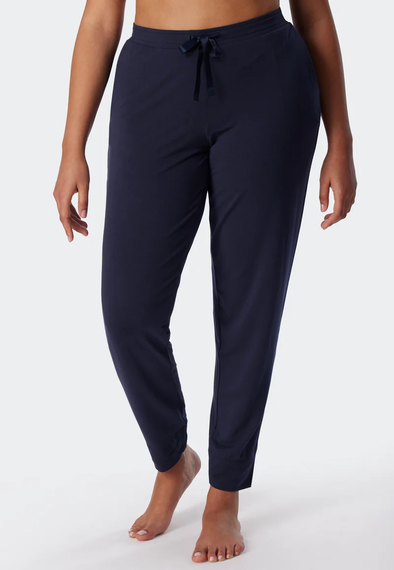 Hose mit Bündchen Dunkelblau - Mix+Relax