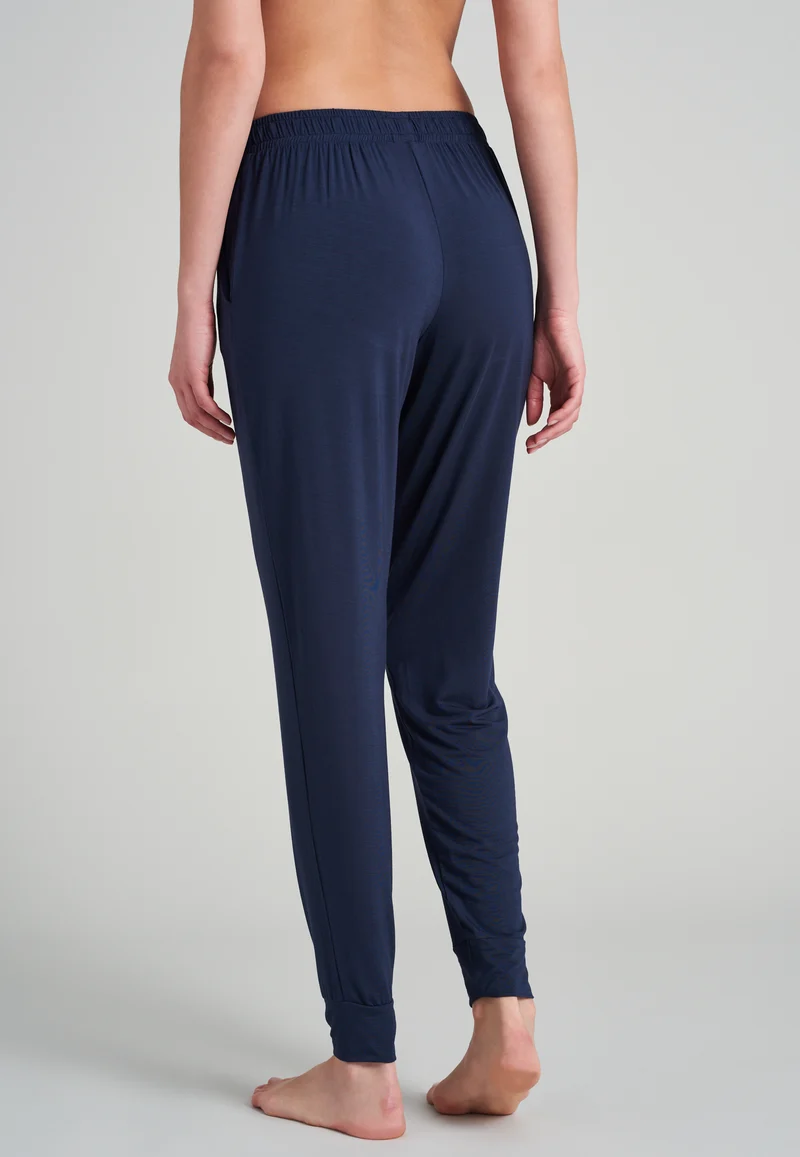 Hose mit Bündchen Dunkelblau - Mix+Relax