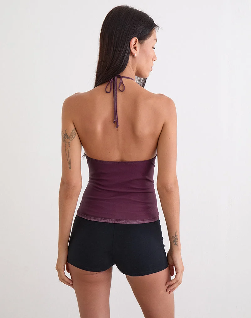 Haut Zalika, couleur « Crystal Rose Burgundy »