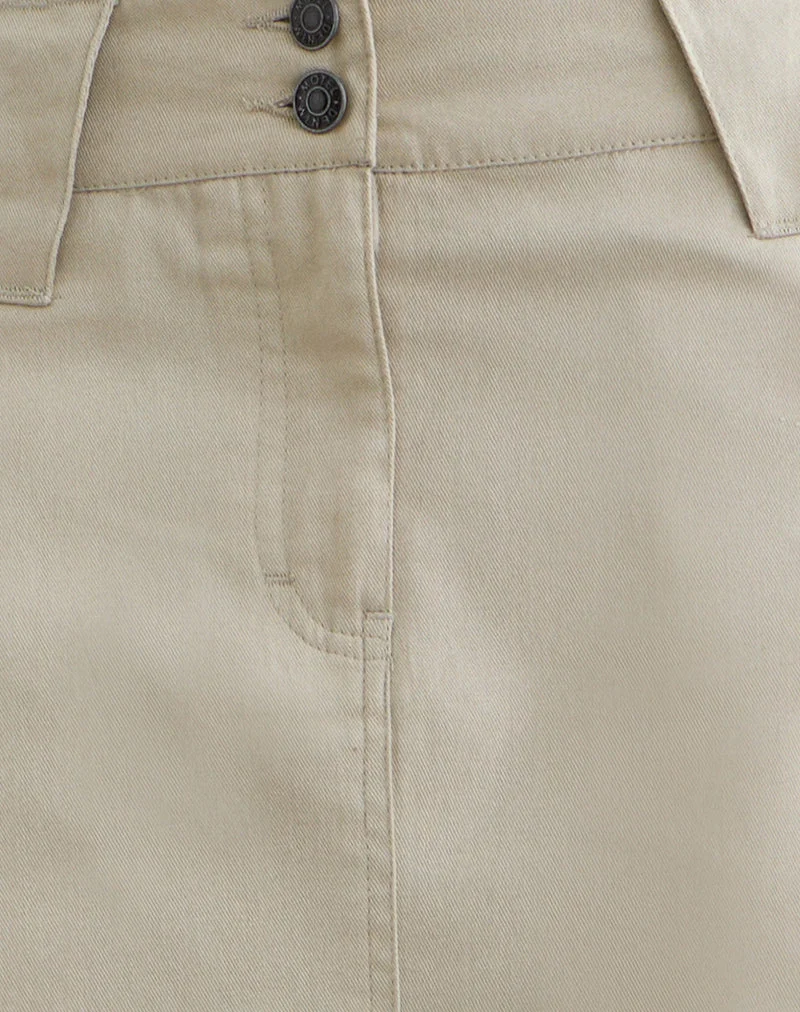 Jupe de protection « Rovie Utility Cargo » en sergé de coton, couleur Latte
