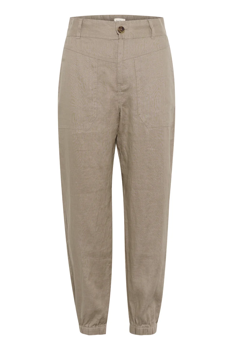 Pantalon en lin avec taille élastique Shenas