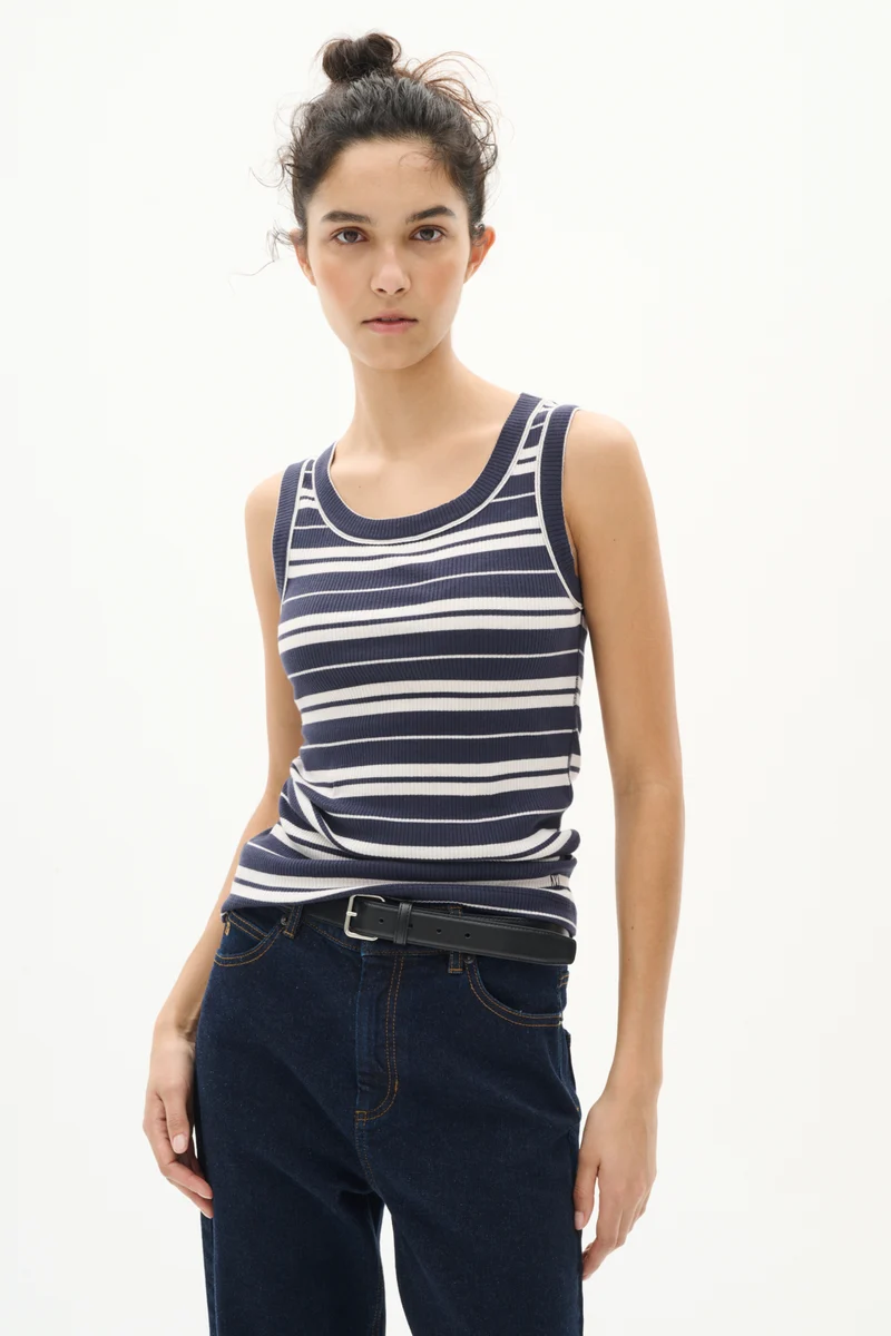Camisole rayée en coton Dagna