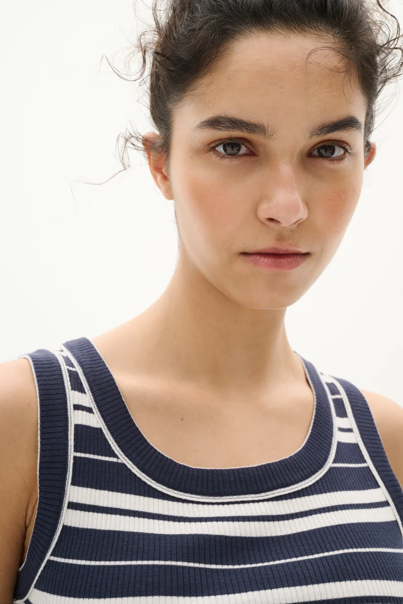 Camisole rayée en coton Dagna