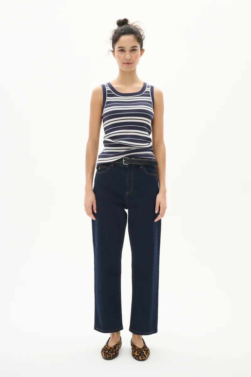 Camisole rayée en coton Dagna