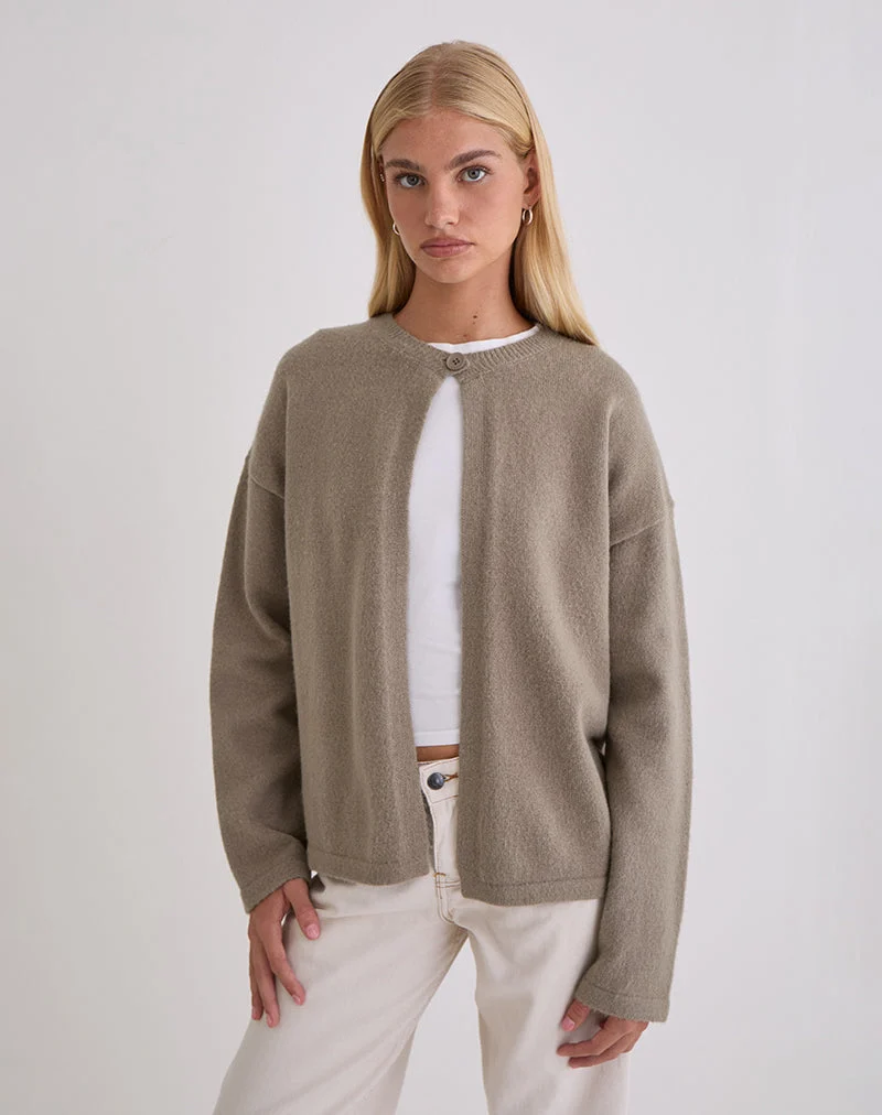 Cardigan Maureen en taupe