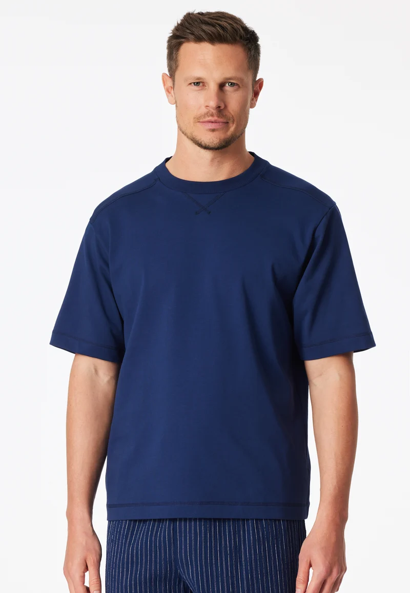 T-Shirt Dunkelblau - Mix+Relax
