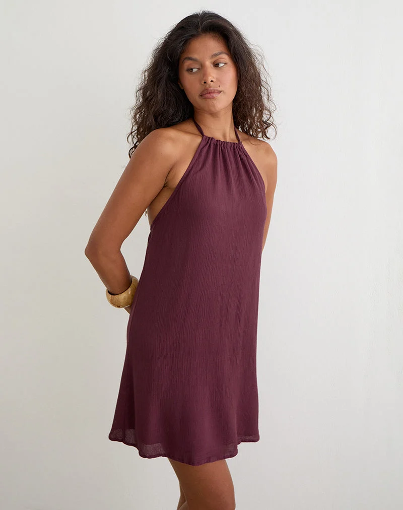 Mini-robe Sonnet, couleur « Crinkle Plum »