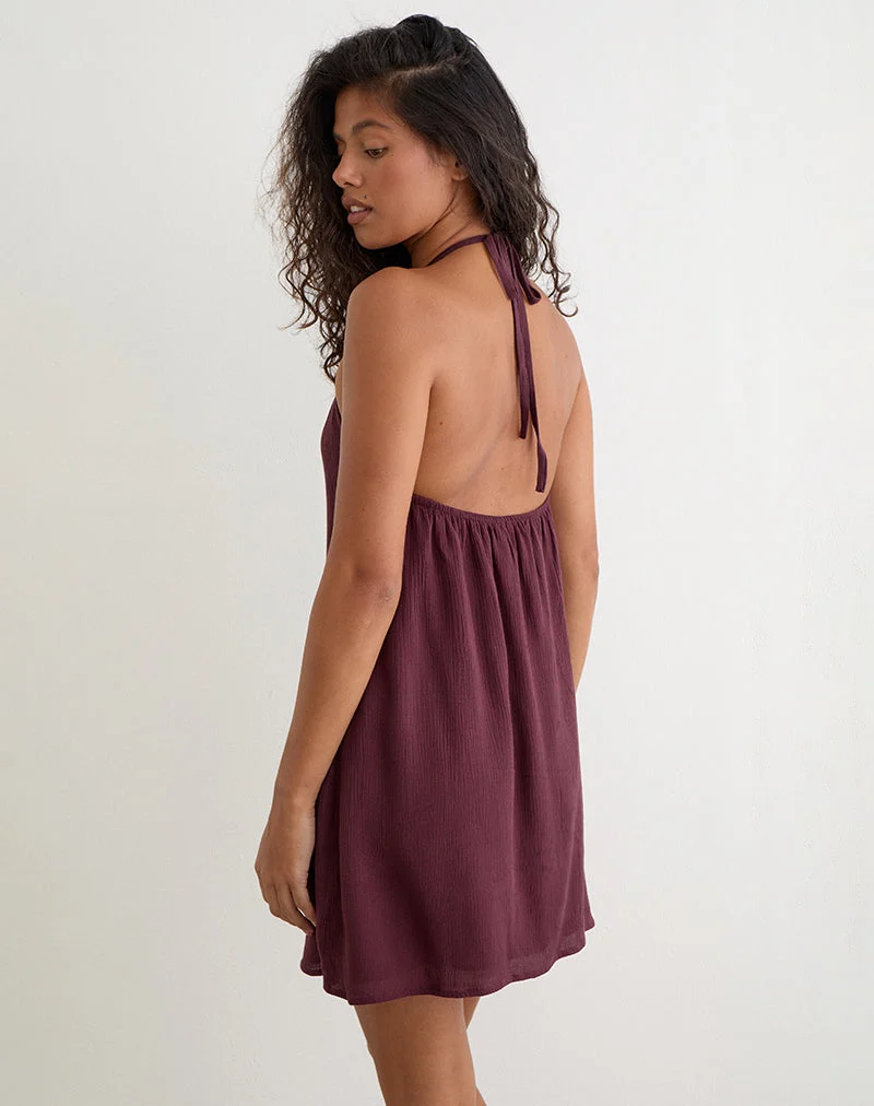 Mini-robe Sonnet, couleur « Crinkle Plum »